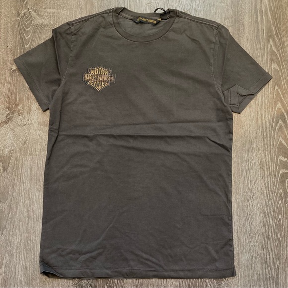 Harley-Davidson Other - Men’s Harley Davidson Slim Fit Medium Tee Charcoal Embroidered NWT